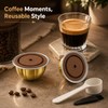 G1 80ml Aluminum Reusable Coffee Pods, 2-Pack with 2 Brown