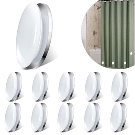 mohito Magnetic for Curtains Pack of 10, Shower Curtain Weights, Shower Curtain Weights, Magnetic Curtain Weights, Curtain Weight Waterproof (White)