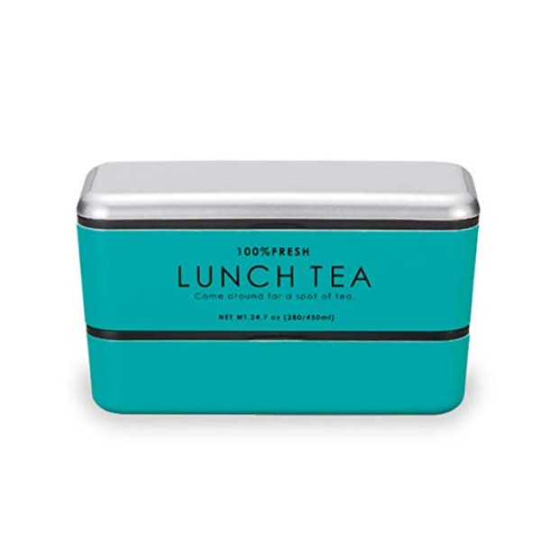 Showa LUNCH TEA Lunch Box, Green, Oblong Nest Lunch Box