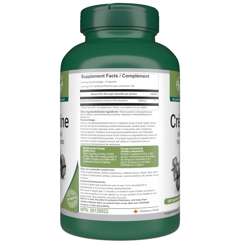 VORST Creatine Pills 1800mg Per Serving 180 Capsules | Monohydrate