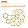 HELIFOUNER 100 Pieces 3# Screw Eyes, Screw in Eye Hooks,
