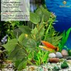 SunGrow Plastic Leaf Plant, Heavy-Duty Ceramic Base, Hiding Spot for