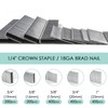 NEU MASTER Heavy Duty 1/4" Narrow Crown Staples and 18GA