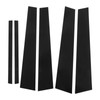 Side Pillar Post Trim 4D Style Glossy Black Replacement for