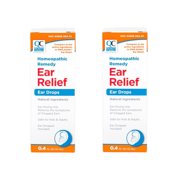 Quality Choice Homeopathic Remedy Earache Ear Relief Drops 0.4 FL