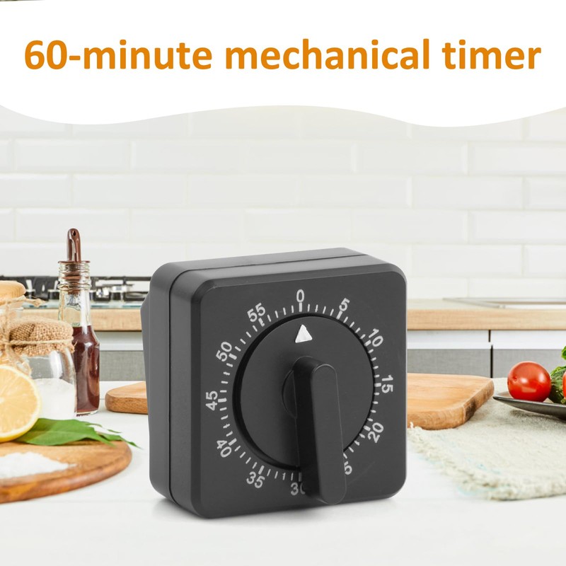 Anseom Kitchen Timer, Adjustable 60 Minute Mechanical Timer for Kitchen