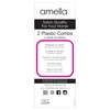 Amelia Beauty, 7in Black Plastic Styling Tease Comb with Inch
