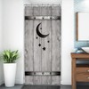 Yookeb Stall Barn Door Bathroom Shower Curtain 36W by 71H