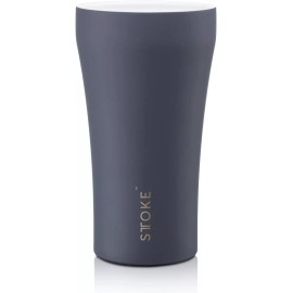 Sttoke Leakproof Ceramic Reusable Coffee Cup 12 oz - Slated Grey