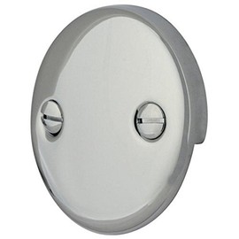 Kingston Brass DTT101 Bath Tub Overflow Plate, Polished Chrome