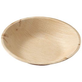 Judge Pure Leaf Disposable Bowls, Pack of 25 Areca Palm Leaf Bowls 7"/18cm, Fridge and Freezer Safe, Microwaveable