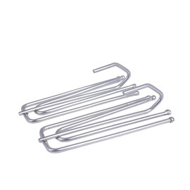 Stainless Steel Curtain Hooks Pleater Tape Hook 30pcs, Traverse Pleater 4 Prongs Curtain Pleat Clips Curtain Hooks for Drapes Traverse Rod Slides Clasp Drapery Hooks (Stainless 30 Pcs)