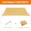 OOTONAT 16' x 20' Rectangular Sun Sail Shades Canopy UV