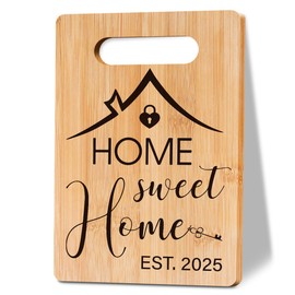New Home 2025 Cutting Board Housewarming Gift Ideas Home Sweet Home Sign Closing Gift Ideas Home Owner Gifts Real Estate Agent Gifts Realtor Gifts for Clients First New Home Gifts for Friends