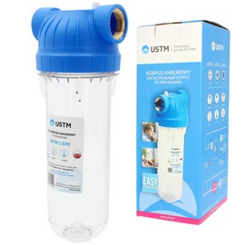 10" Water Filter Housing 1" BSP Female Thread In-Line Cleaning System