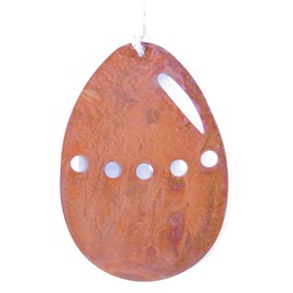 Rostikal Easter Eggs Hanging Decoration Set of 5 Easter Decoration 9 cm Hanging Decoration Window Rust Decoration Spring Decoration