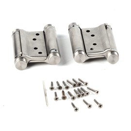 2 pieces 3 inch double action spring hinge, stainless steel hinge saloon cafe door swing door