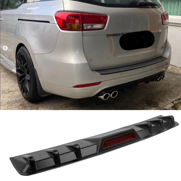 DREAMIZER For Kia Carnival Rear Bumper Diffuser Lip Shark Fins