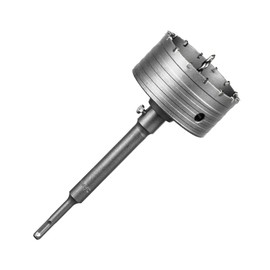 SALI Concrete Hole Saw Kits 4-5/16"（110mm）Tungsten Steel Wall Hole Cutter Drill Bit Sets with 220mm SDS Plus Shank Connecting Rod，110mm Center Positioning Drill Bits for Cement Wall Masonry Foam Brick