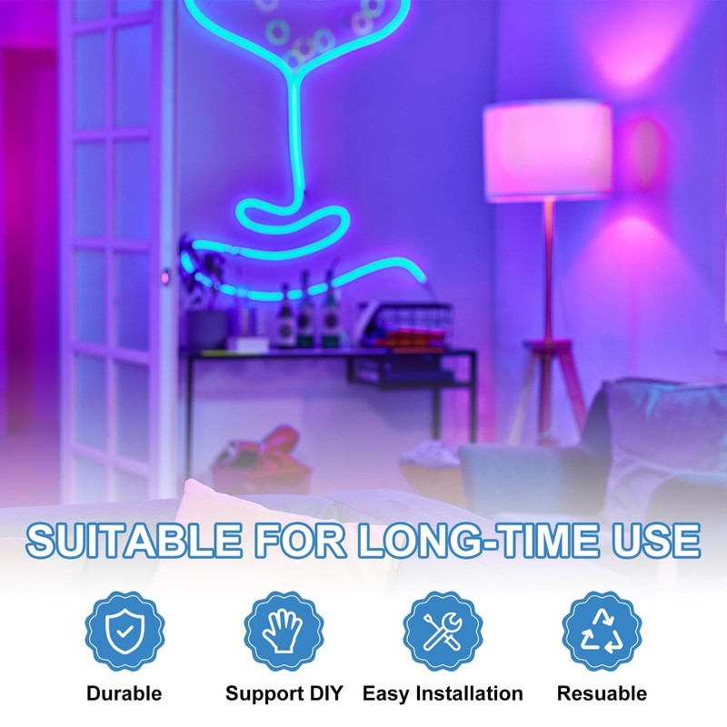 PATIKIL 80 Pcs LED Tripping Light Clips Mounting Brackets Fixing