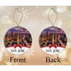 San Jose Christmas Ornament, Christmas Ornaments Travel Souvenir Collection Gift