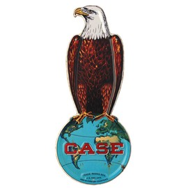 Case Old Abe Eagle 15in Metal Vintage Style Advertising Sign BAR2393