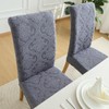 FORCHEER 4 Piece Chair Covers for Dining Room Jacquard Dining