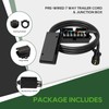 RVGUARD 7 Way 16 Foot Trailer Cord with 7 Gang