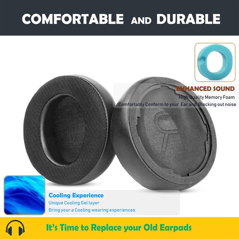 HTINDUSTRY Replacement Ear Pads Compatible with Alienware AW310H AW510H 7.1