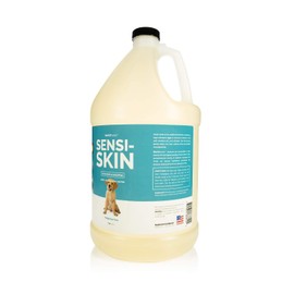Bark 2 Basics Sensi-Skin Hypoallergenic Dog Shampoo, 1 Gallon, All Natural Ingredients, Sensitive Skin Pet Shampoo, Gentle, No Fragrance, Non-Irritating, For Dogs with Allergies and Dry, Itchy Skin