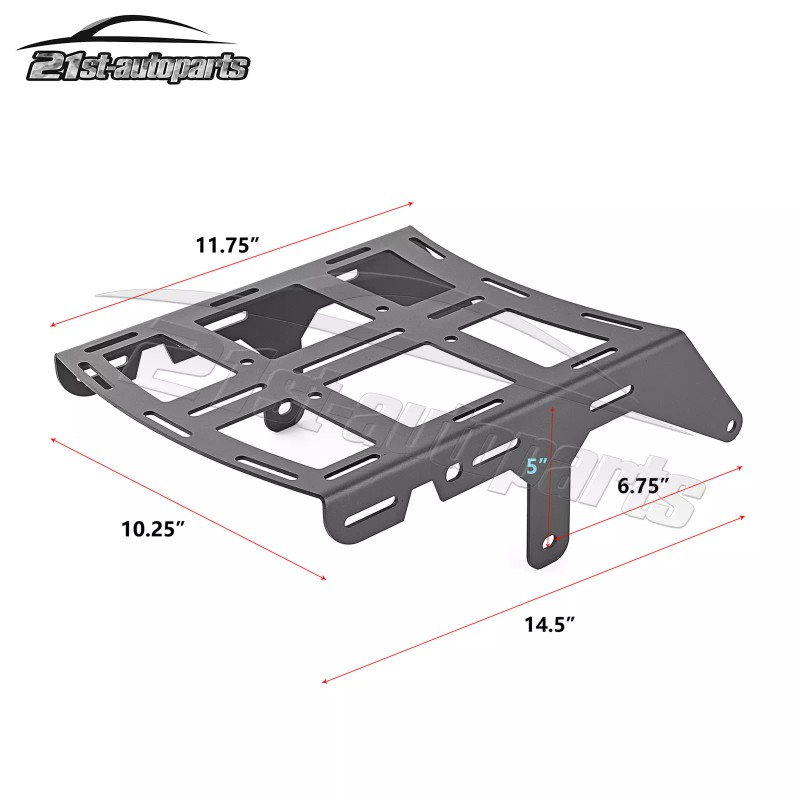 21ST For 90-25 Suzuki DR650 Black Steel Rear Tail Luggage