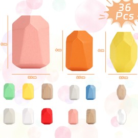 Bloques de Construcción, 36 Piezas de Piedras de Colores Apilables Equilibrar Coloridos Montessori, Stacking Rocks de Clasificación, Juguetes Educativos Aprendizaje para 4+ Años, Juguetes Rompecabezas