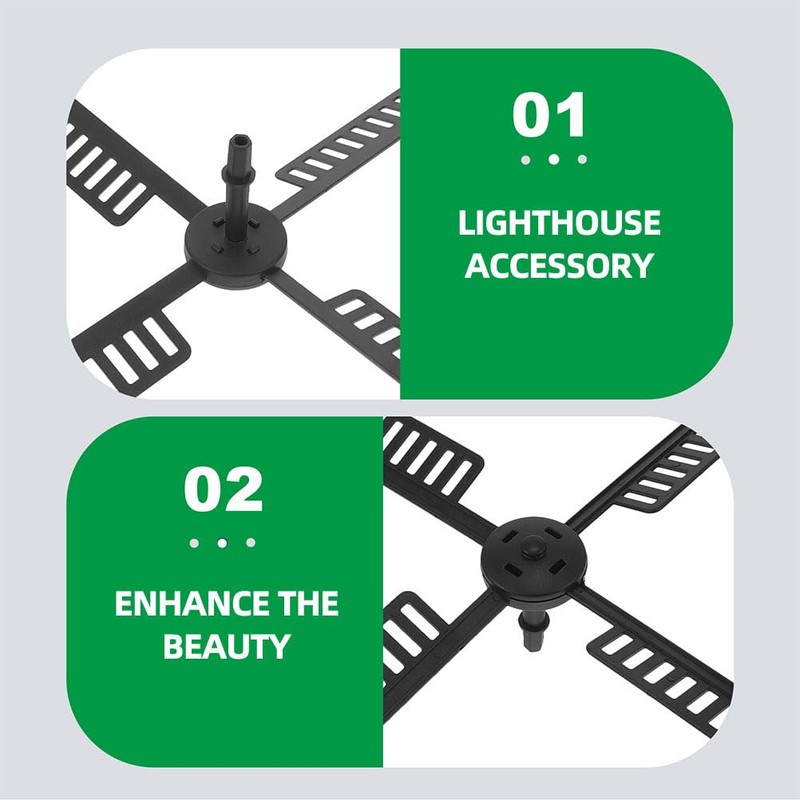 IMIKEYA 2 Sets Plastic Garden Windmill Leaf Solar Wind Spinners