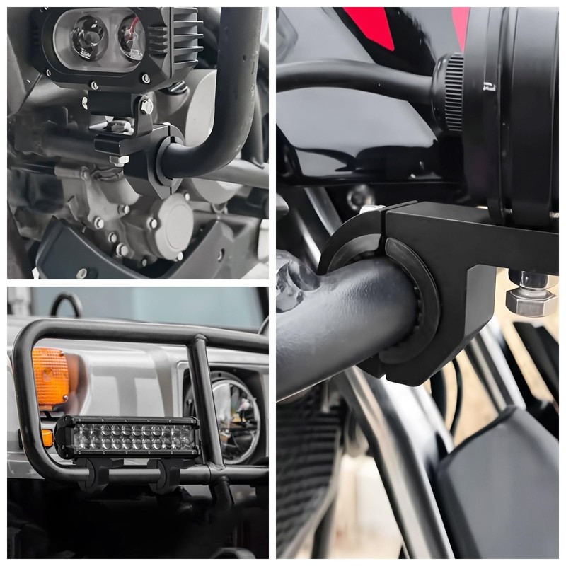 Light Bar Mounts, 2PCS Heavy Duty Clamp Kit for 0.75"