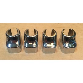 custom chrome Harley Sportster 86-90 Chrome Tappet Lifter Block Covers  EVO 883 1200 XL Sporty