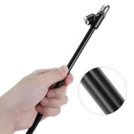 QWORK Air Chuck, 1/4" FNPT 12" Extended Reach Dual Head Air Chuck, 2-Way Connect Straight Tire Air Chuck