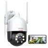 DEKCO 2K WiFi Surveillance Security Camera Outdoor/Home/Dome, Pan-Tilt 360° View,