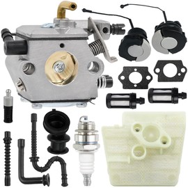 ZAMDOE Carburetor for Stihl 024 026 MS240 MS260 024AV 024S 026 PRO for Tillotson HU-136A HS-136A for Walbro WT-194 WT-194-1 Chainsaws Tune Up Kit 11211200611 with Air Filter