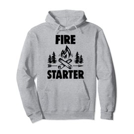 Fire Starter Tee Shirt Men Campfire Starter Pullover Hoodie