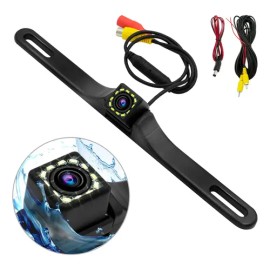 Cámara De Marcha Atrás Para Coche 12 Luces Led Impermeable                                                                                            
