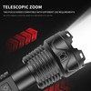 Telescopic LED Flashlight High Bright USB Rechargeable Zoomable Flashlights IPX4