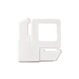 Screen Frame Corner, 5/16", Square Cut with Lift Tab, White Plastic - 100 Pack
