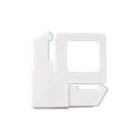 Screen Frame Corner, 5/16", Square Cut with Lift Tab, White Plastic - 100 Pack