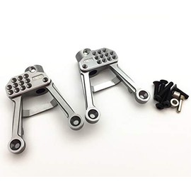 TREAL SCX10 II Shock Towers Aluminum Rear Shock Towers Shock Hoops for Axial SCX10 2 90046 90047 1/10 Scale Crawlers Truck Upgrades (Red)