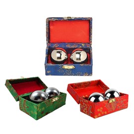 Happy Sales HSHB-CRM, Chinese Health Balls Baoding Iron Ball, Chrome, Order Comes with Random Color Pick