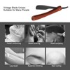Old Fashioned Folding Barber Straight Edge Razor Rosewood Men's Shaving