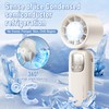 Handheld Folding Cooling Fan, Rechargeable Portable Fan,0-100 Adjustable Speed Turbine