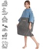 Hiturbo Kids Changing Towel Robe: Absorbent Quick Dry Surf Poncho,