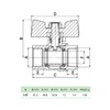 zencQ Ball Valve with Screw Connection 1/2 Inch FF, Brass