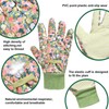 Hanzapor Gardening Gloves for Women 2 Pairs, Ladies Gardening Gloves